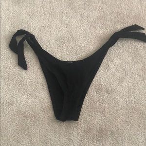 Aerie high leg cheeky bikini bottom with ties